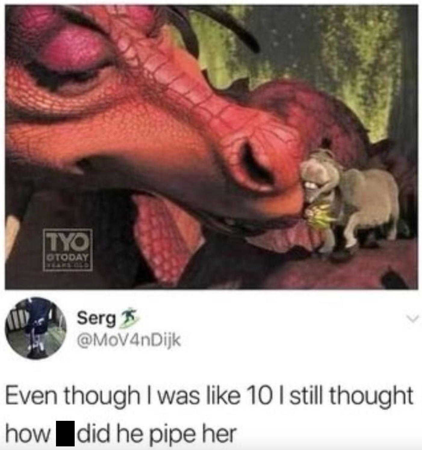 ane shrek dragon - Tyo Otoday Serg Even though I was 10 I still thought how did he pipe her